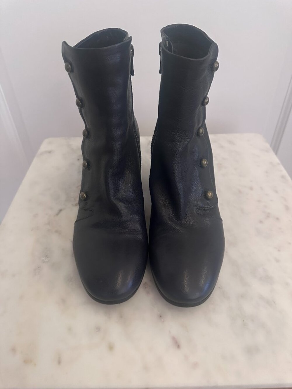 OFFICINE CREATIVE Lou boots in dark blue, size 38.5 ~ pre-owned!